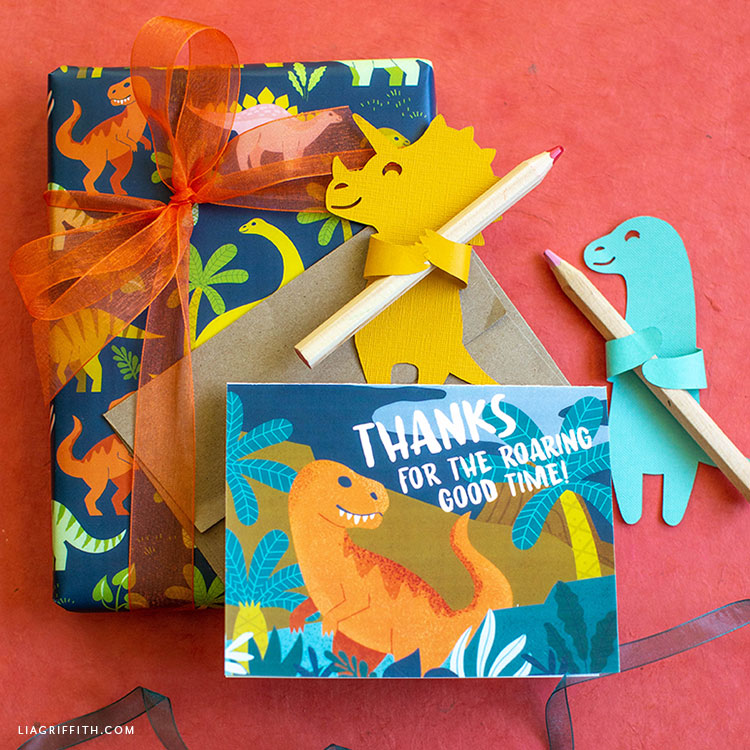 printable thank you cards dinosaur