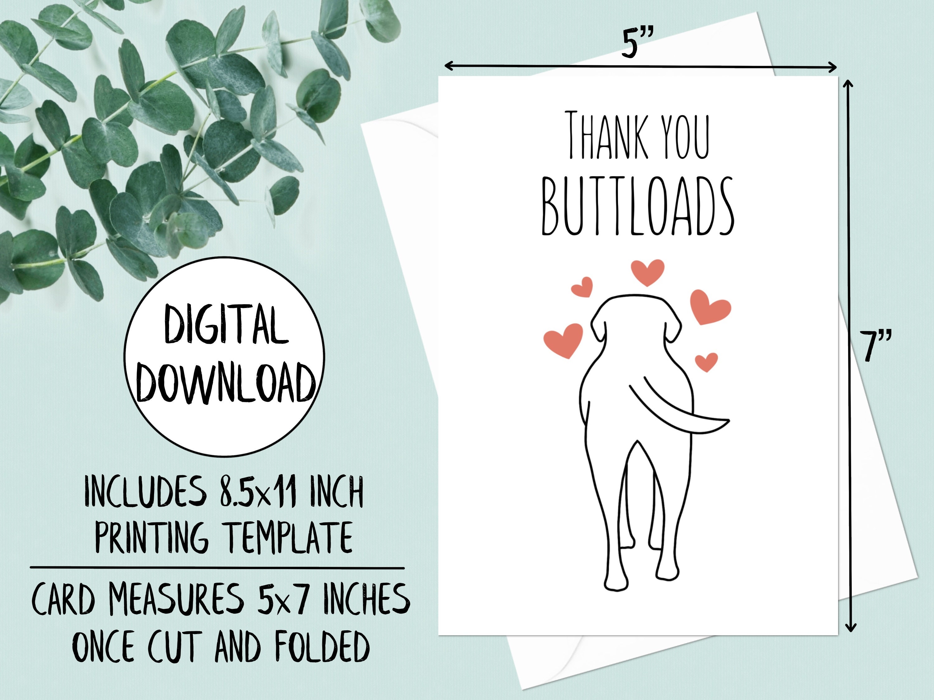 printable thank you cards dogs