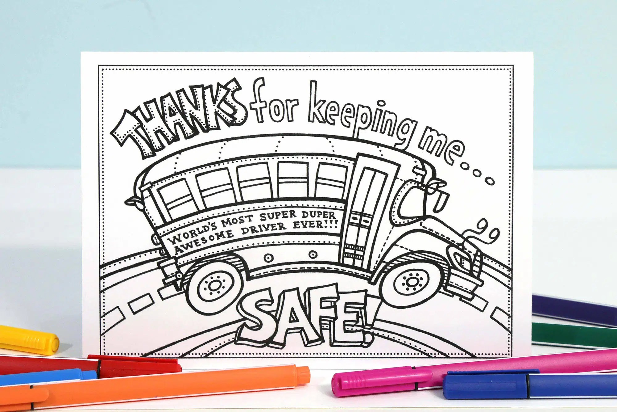 bus-driver-thank-you-colouring-card-worksheets-library for Free Printable Bus Driver Thank You Cards Bus Driver Thank You Colouring Card - Worksheets Library for Free Printable Bus Driver Thank You Cards