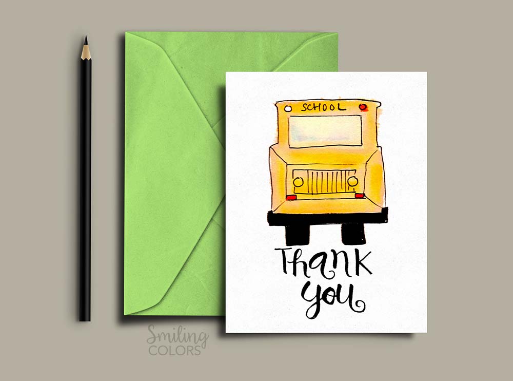 6 FREE Thank you Teacher Printable cards! - Smiling Colors
