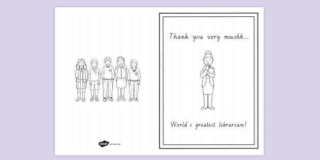 printable thank you cards for librarians