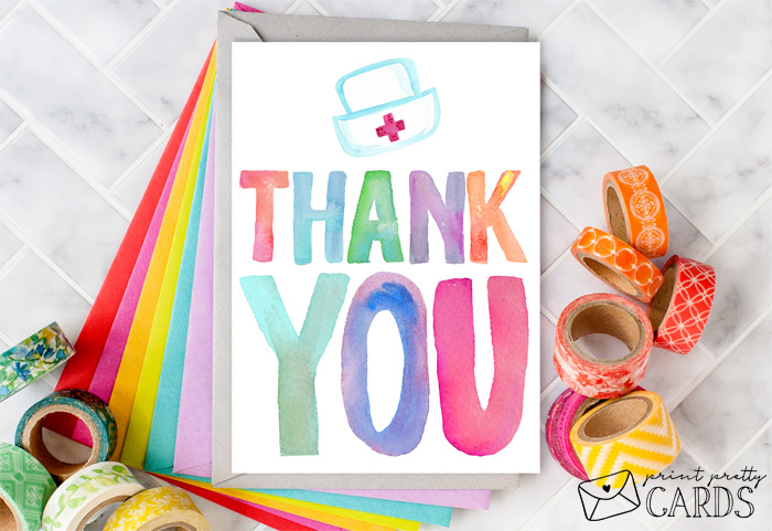 printable thank you cards for nurses week