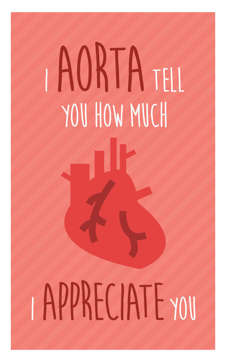 Nurse Week Appreciation Mini-Card - Printable Download - “I aorta ...