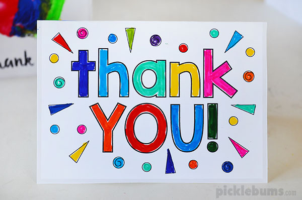 printable thank you cards free