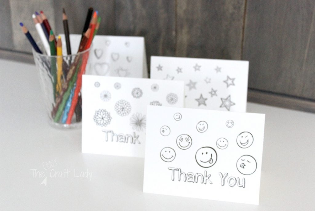 printable thank you cards in color