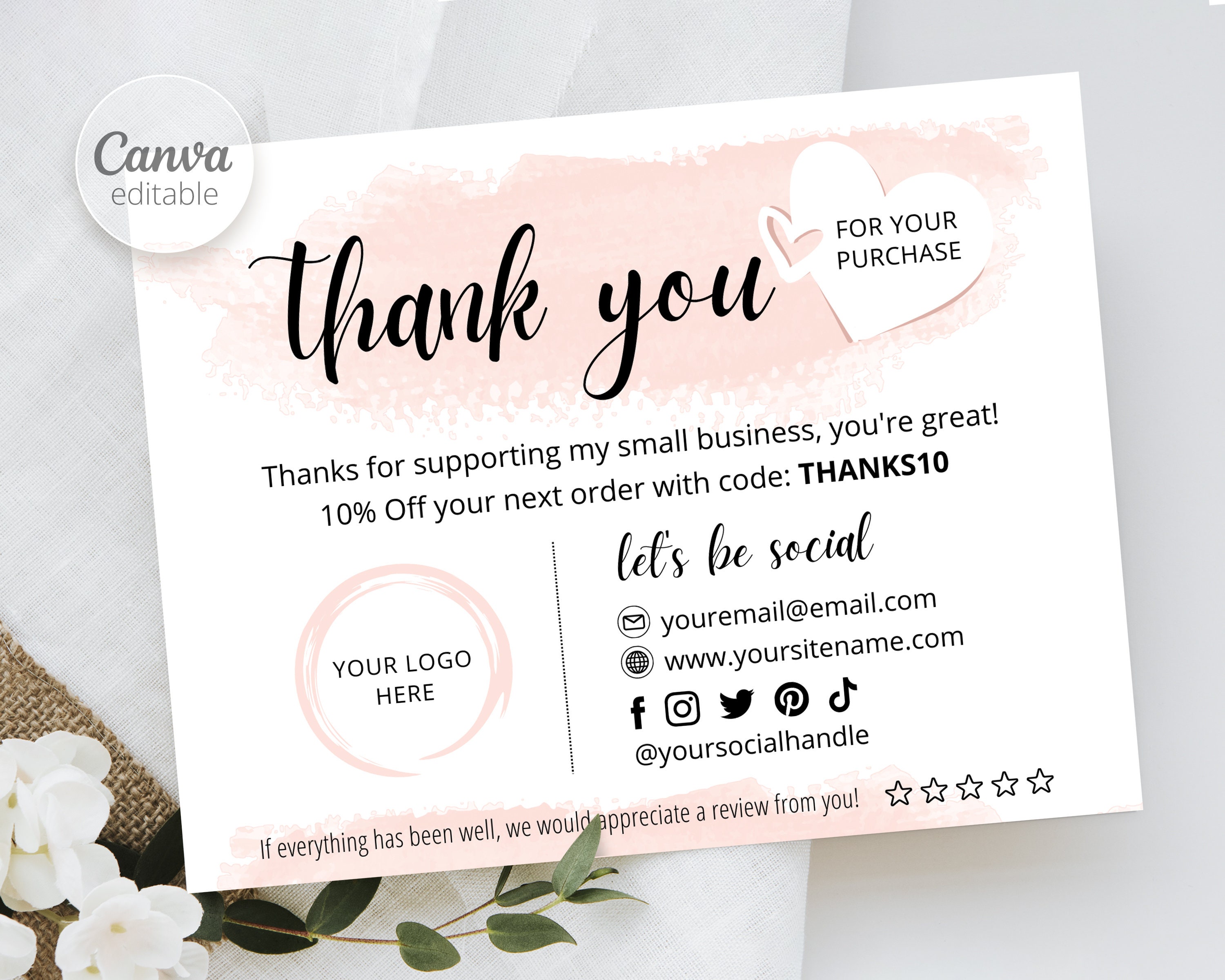 printable thank you cards staples