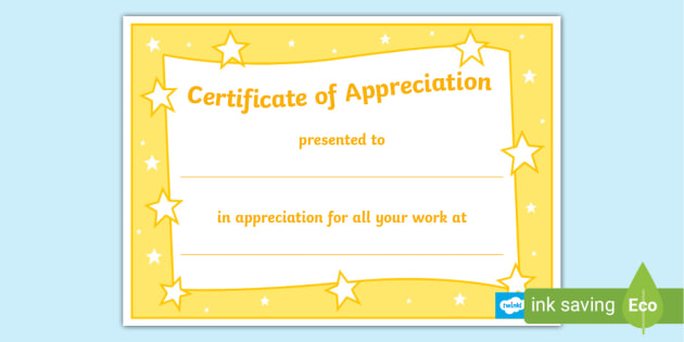 printable thank you certificates for teachers