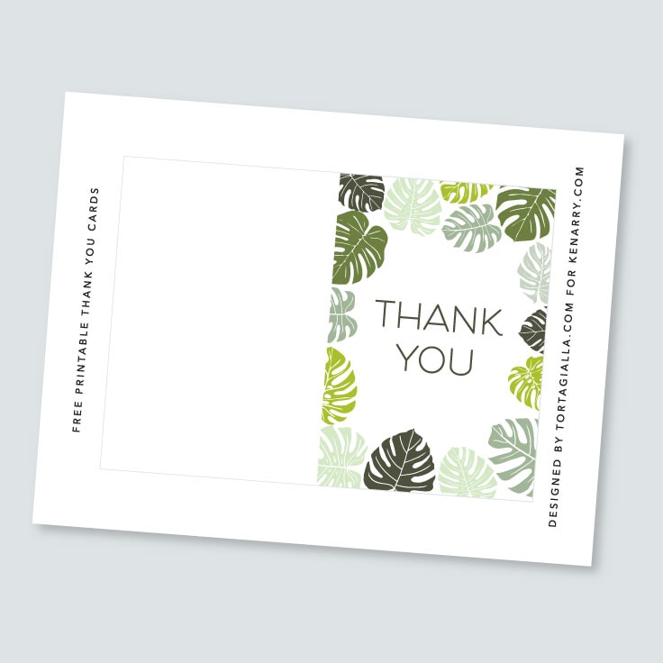 Free Printable Thank You Cards - Ideas for the Home