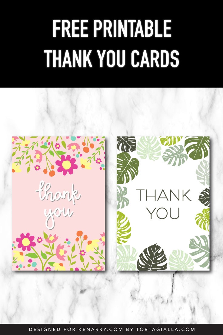 Free Printable Thank You Cards - Ideas for the Home