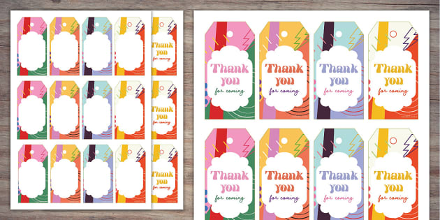 Free Printable Thank You Tags — Meghan Makes Do