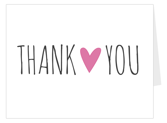 printable thank you heart