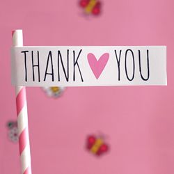 printable thank you heart