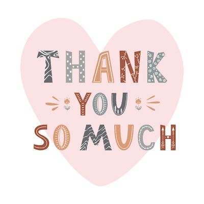 printable thank you heart