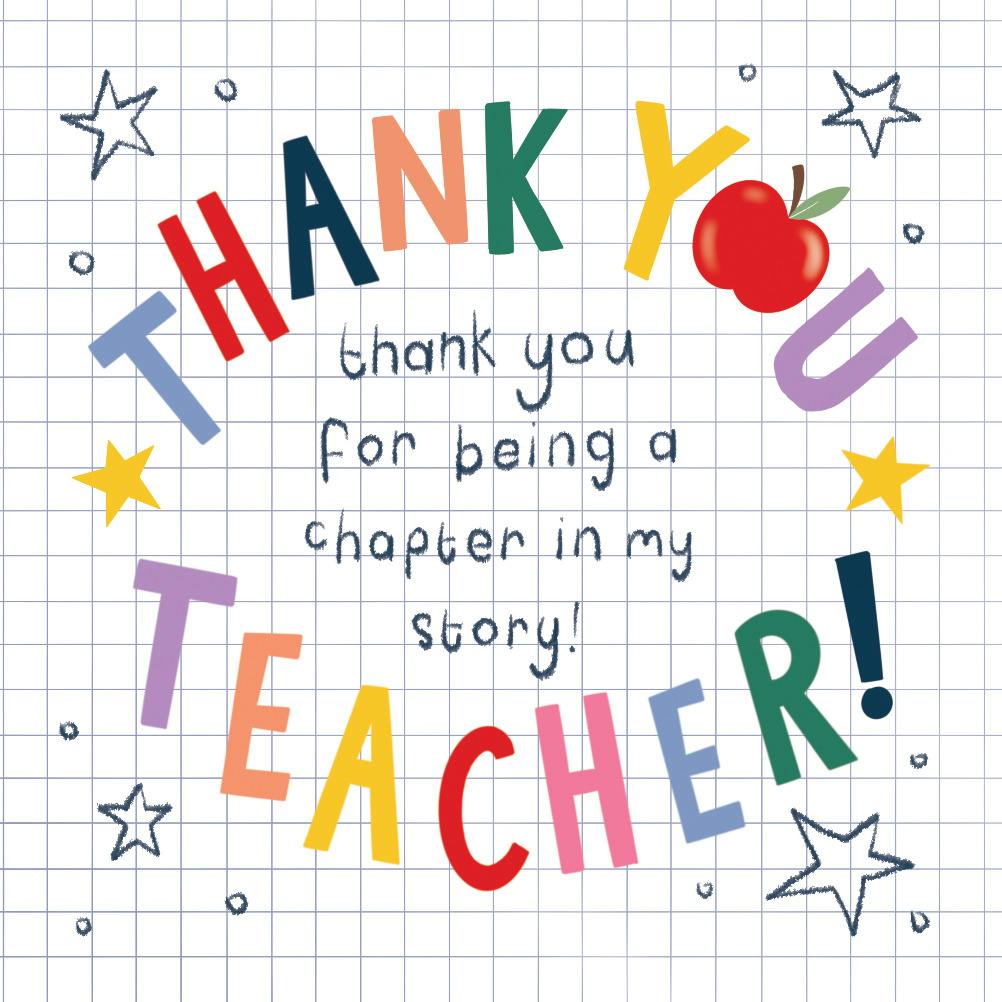 Free Printable Thank You Letters For Teachers Download Free Printable 
