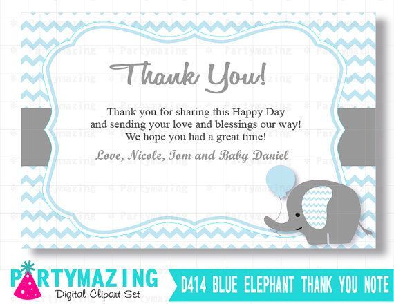 printable thank you notes for baby gifts