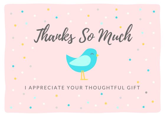 printable thank you notes for baby gifts