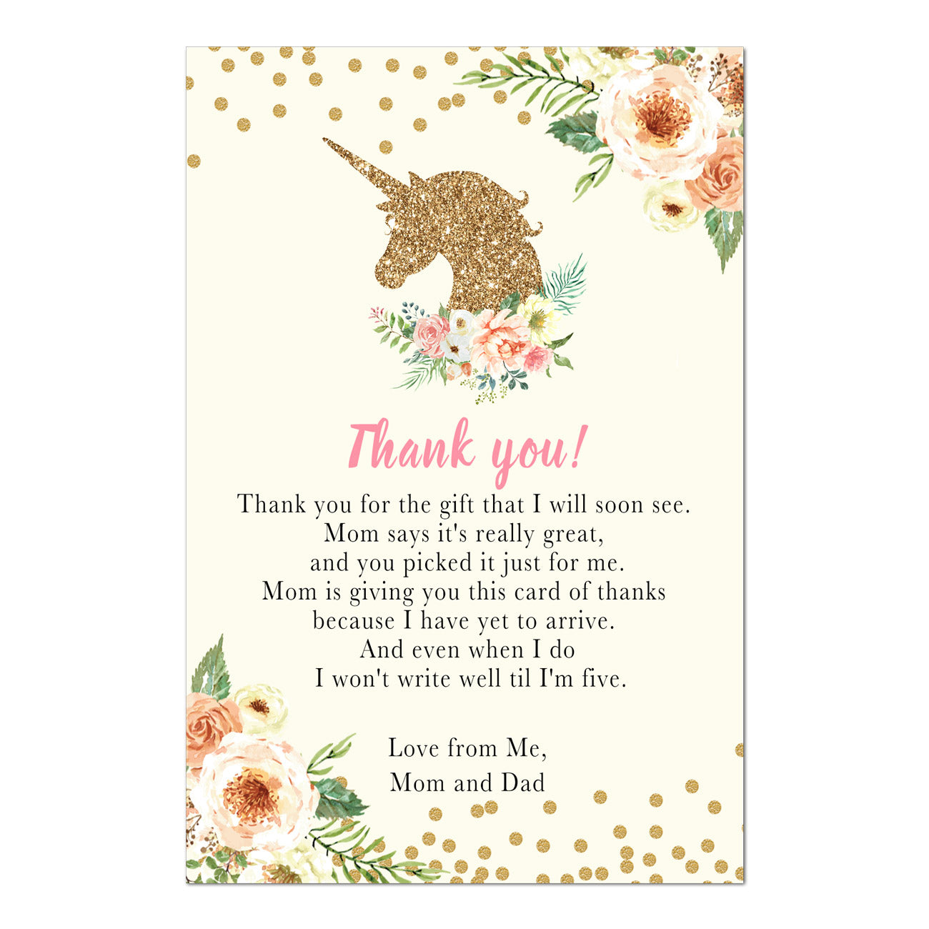 printable thank you notes for baby gifts