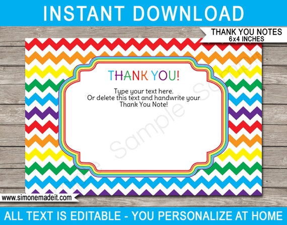 printable thank you notes for birthday gifts