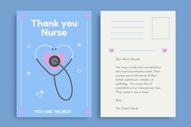 Free printable thank you notes for nurses, Download Free printable ...