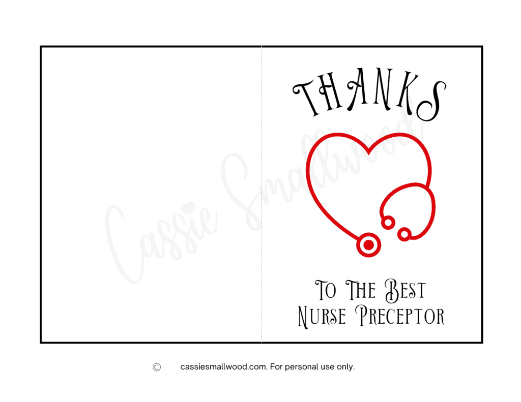 printable thank you notes for nurses
