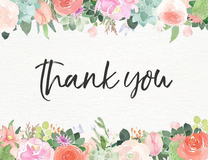 10 Free Printable Thank You Cards You Cant Miss - The Cottage Market