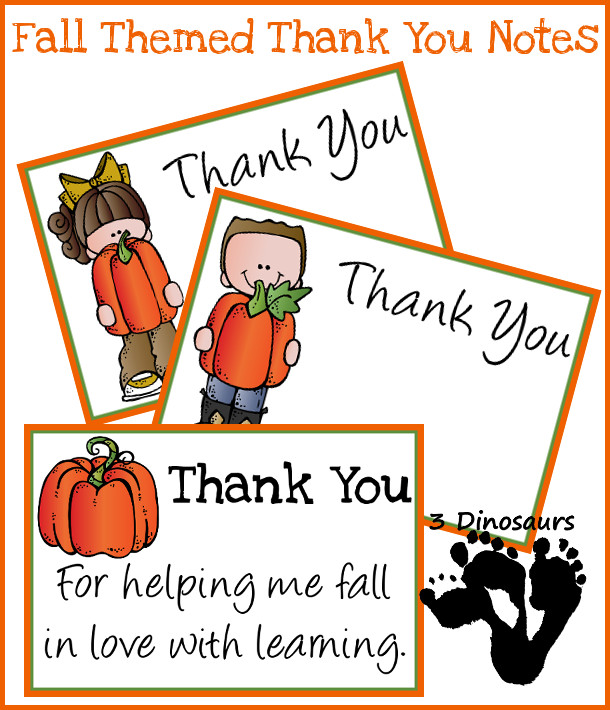 printable thank you notes to teachers