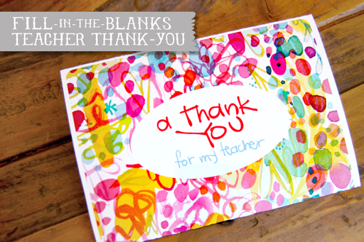 printable thank you notes to teachers
