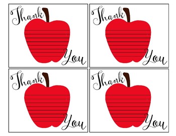 printable thank you notes to teachers