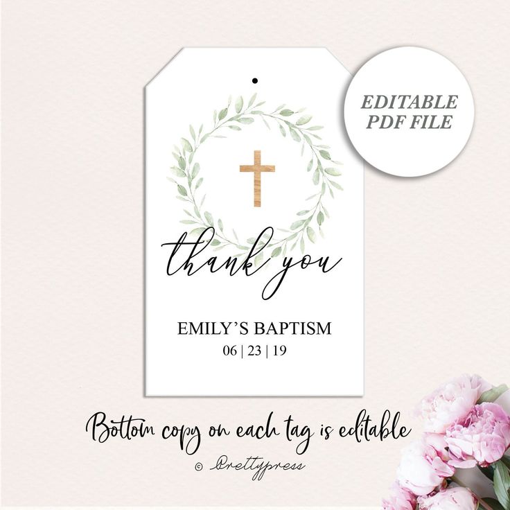 printable thank you tags for baptism