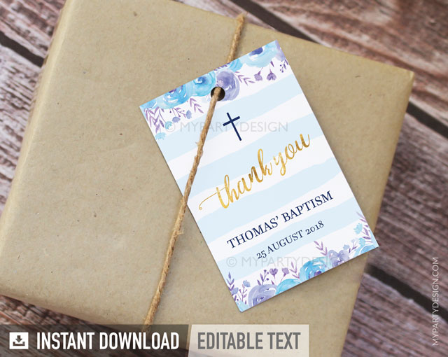 printable thank you tags for baptism
