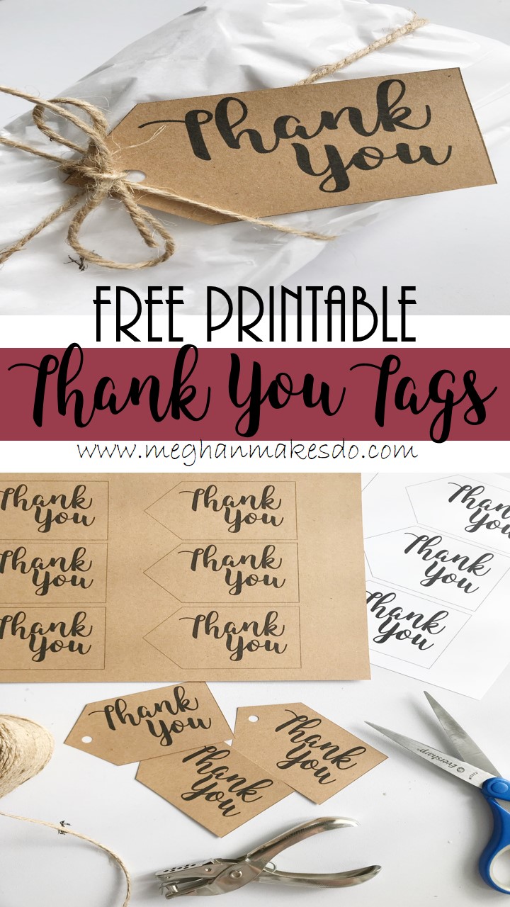 printable thank you tags for gift bags