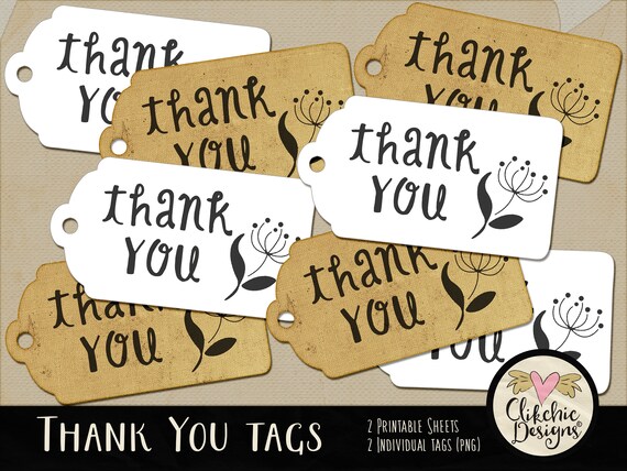 printable thank you tags for gifts