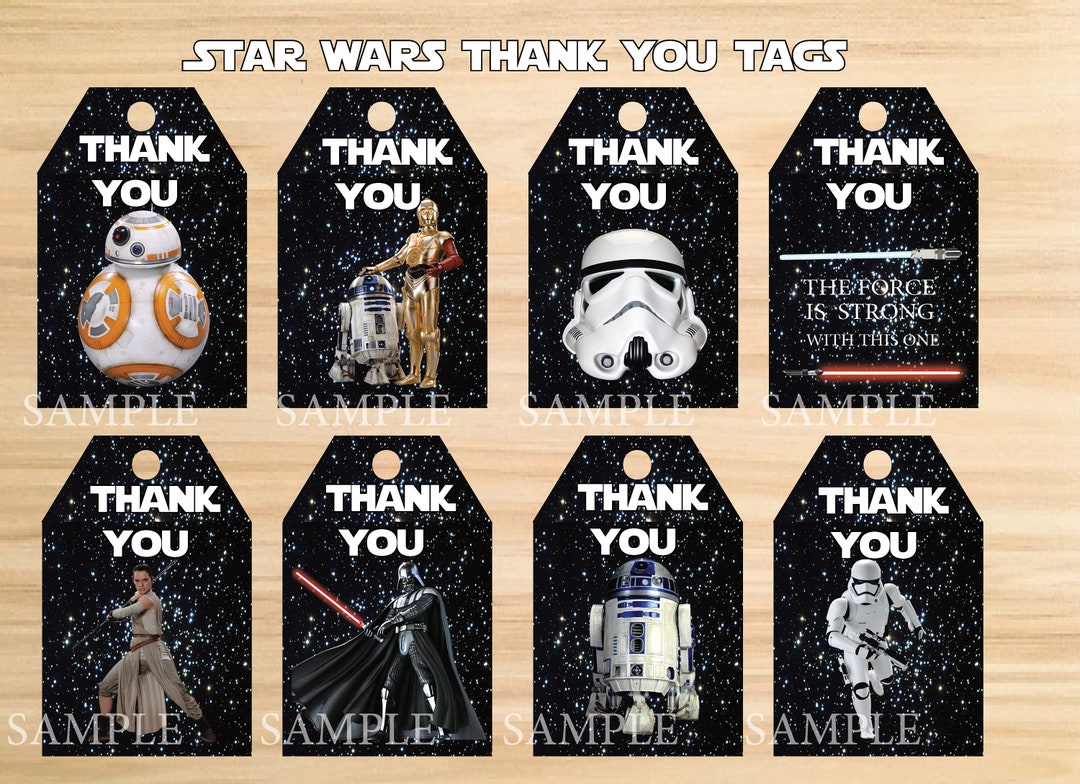 printable thank you tags star wars