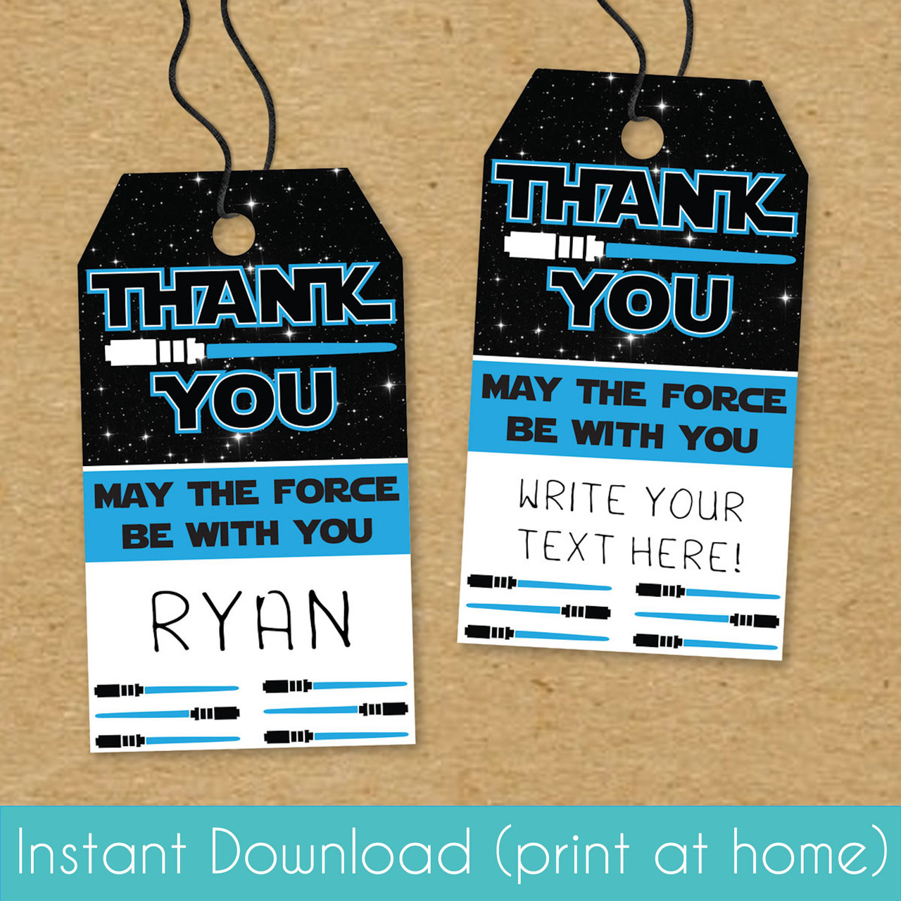 printable thank you tags star wars