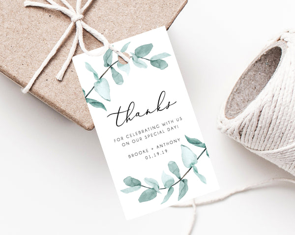 INSTANT DOWNLOAD Favor Tags, Thank You Tag, Wedding Favor Tag ...