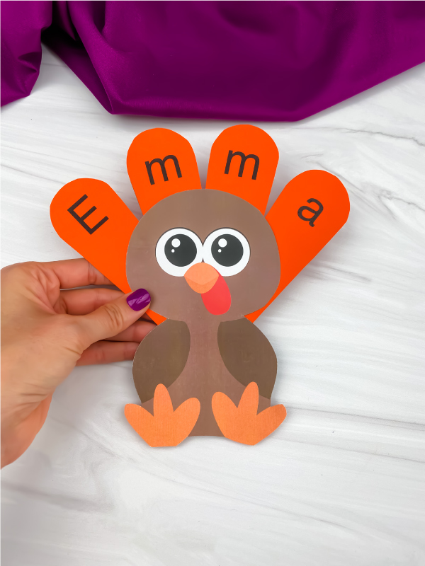 Name Turkey Craft For Kids [Free Template]