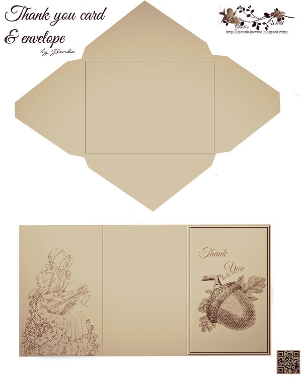 Thanksgiving Thank You Card &  Envelope