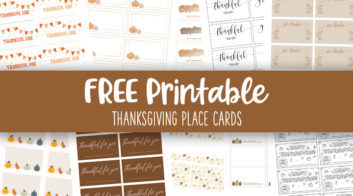 printable thanksgiving place card holders