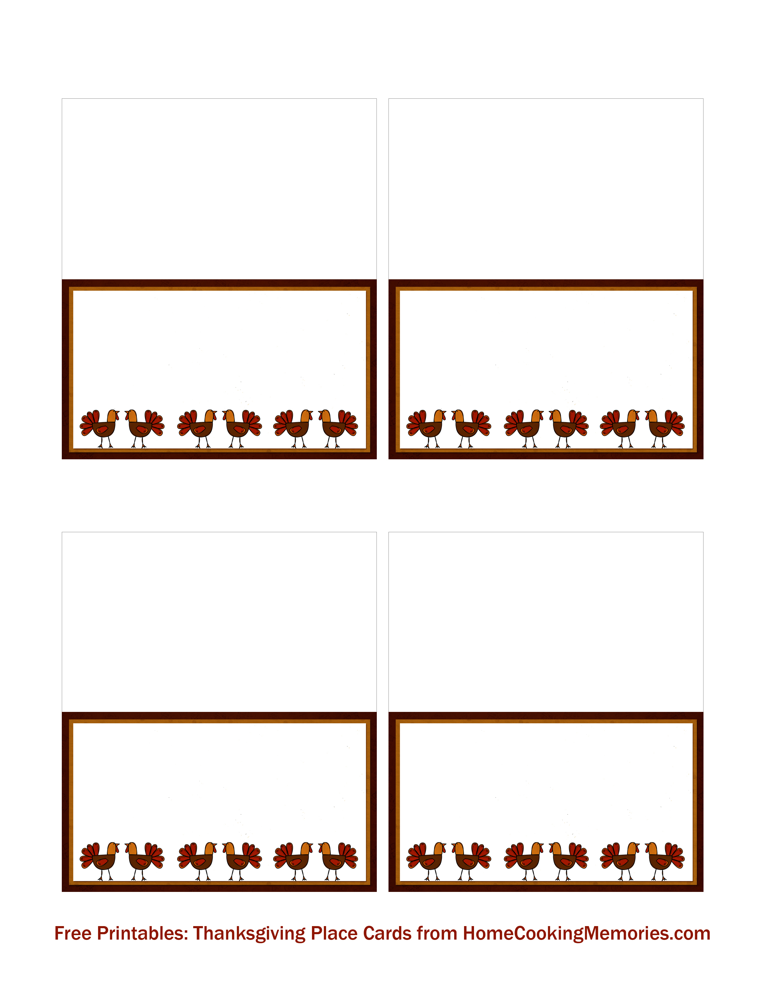 printable thanksgiving place card holders