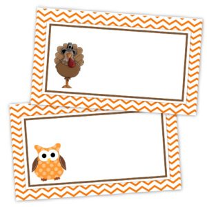 Free Thanksgiving Place Card Printables -