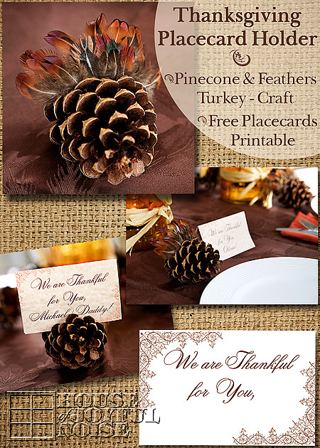 printable thanksgiving place card holders