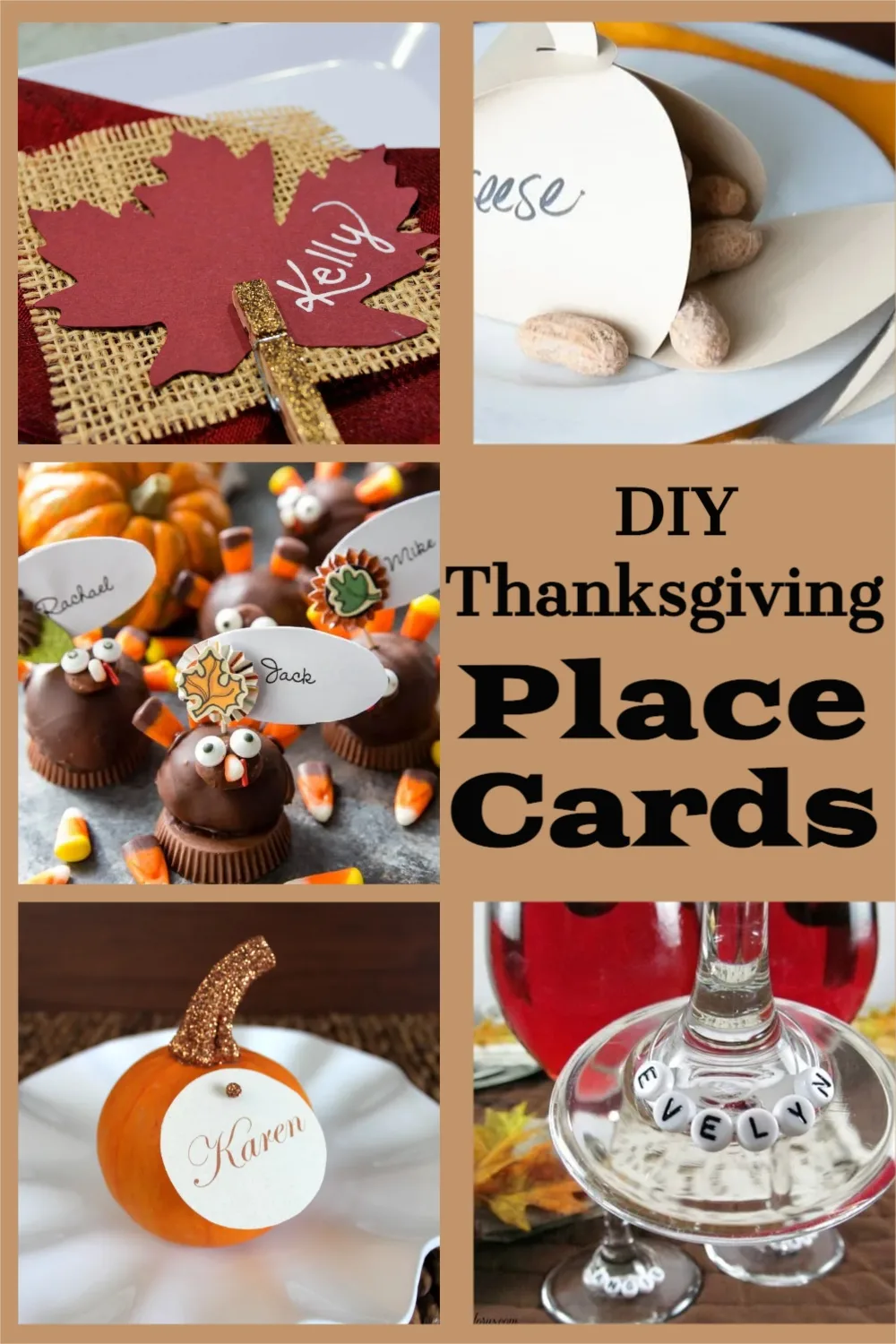printable thanksgiving place card holders