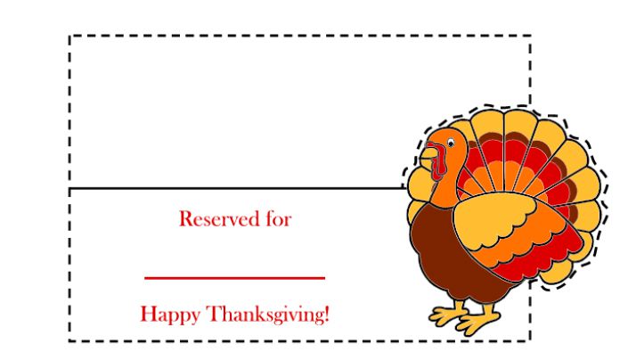 printable thanksgiving place card holders