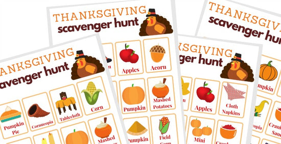 printable thanksgiving scavenger hunt