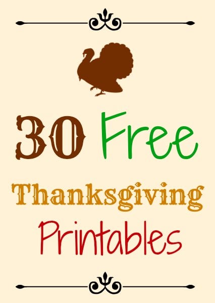 printable thanksgiving signs