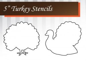 Free Turkey Stencil Printable - 24/7 Moms