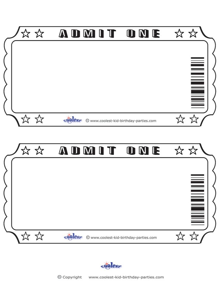 printable theatre tickets free