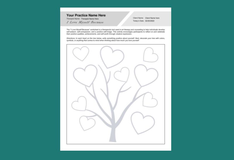 printable therapeutic worksheet