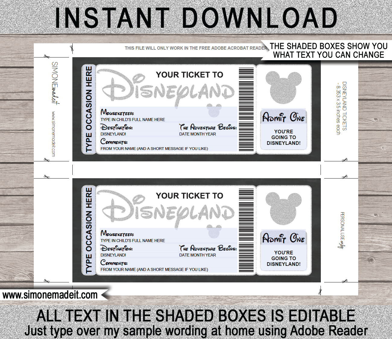 Free Printable Surprise Disney Tickets - Worksheets Library free-printable-surprise-disney-tickets-worksheets-library