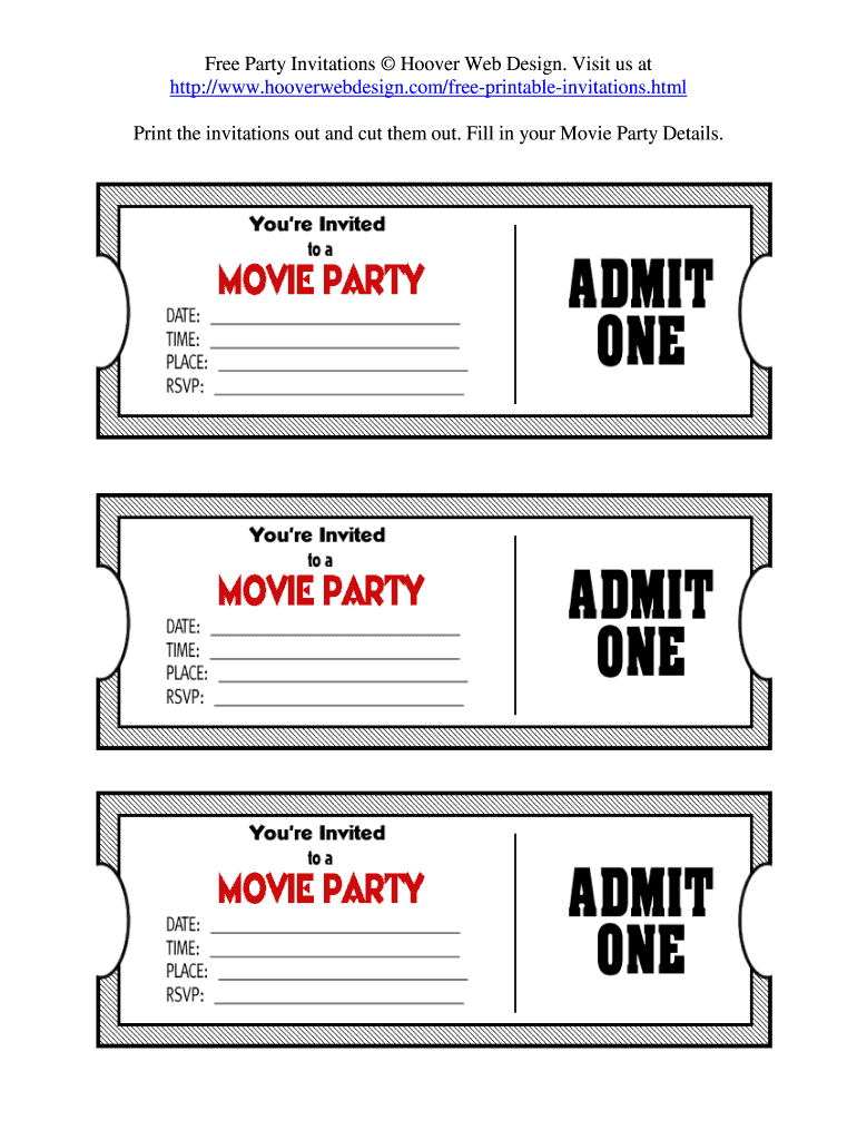 printable tickets with numbers free